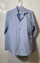 Load image into Gallery viewer, Express Mens 1MX Sky Blue Long Sleeve Spread Collar Dress Shirt Size Medium
