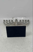 Load image into Gallery viewer, Vintage Hanukkah Menorah Religious Silver-Tone Candle Holder Judaism
