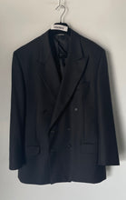 Load image into Gallery viewer, Chiavari Mens Black Long Sleeve Double Breasted Six-Button Blazer Size L 52/42
