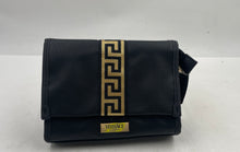 Load image into Gallery viewer, Versace Fragrance Womens Black Institutional Case Travel Makeup Bag Stained
