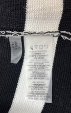 Load image into Gallery viewer, Karl Lagerfeld Womens White Black Striped Open Front Cardigan Sweater Size M
