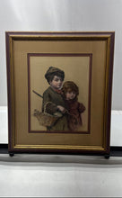 Load image into Gallery viewer, Gallery 124 Wall Hanging Home Decorative Framed Art Print Of Two Kids
