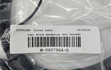 Load image into Gallery viewer, Logitech Black Wired Noise Cancelling Microphone On-Ear Headphone Not Tested
