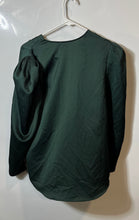 Load image into Gallery viewer, Express Womens Green Long Sleeve V-Neck Pullover Blouse Top Size Medium
