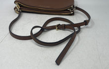 Load image into Gallery viewer, Michael Kors Womens Brown Pebbled Leather Double Zip Crossbody Handbag
