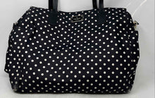 Load image into Gallery viewer, Kate Spade New York Womens Black Polka Dot Shoulder Strap Baby Diaper Purse
