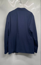 Load image into Gallery viewer, Zara Mens Blue Long Sleeve Notch Lapel Single-Breasted Two Button Blazer Size 44
