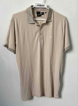 Load image into Gallery viewer, Hugo Boss Mens Beige Short Sleeve Collared Slim Fit Stretch Polo Shirt Size M
