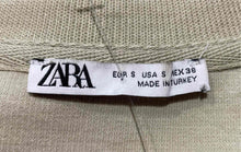Load image into Gallery viewer, Zara Mens Beige Short Sleeve Crew Neck Regular Fit Pullover T-Shirt Size S
