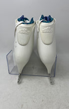 Load image into Gallery viewer, Lake Placid Womens White Blue Winter Sports Lace-Up Ice Figure Skates Size 5
