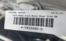 Load image into Gallery viewer, Coach Womens Francesca A5012 Black White Monogram Lace-Up Sneaker Shoes Sz 6.5 B
