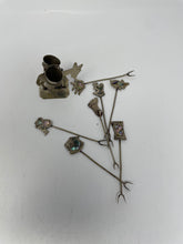 Load image into Gallery viewer, Vintage Alpaca Cocktail Forks-Thimble Holder (8 Pcs)
