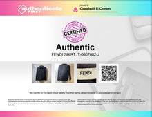 Load image into Gallery viewer, Authentic Fendi Womens Black Cotton Long Sleeve Button-Up Shirt Size EUR 38 US 2
