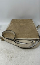 Load image into Gallery viewer, Coach Womens Beige White Monogram Print Single Strap Zip Top Lined Crossbody Bag
