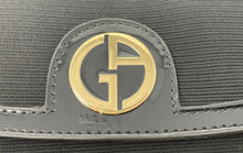 Load image into Gallery viewer, Giorgio Armani Beauty Womens Black GA Logo Magnetic Cosmetic Clutch Purse

