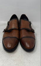 Load image into Gallery viewer, Zanzara Mens Strauss Brown Leather Double Monk Strap Dress Shoes Size 10
