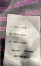 Load image into Gallery viewer, Synrgy Mens Purple Striped Cotton Long Sleeve Button-Up Shirt Size 3XL
