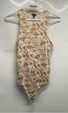 Load image into Gallery viewer, Express Womens Beige Brown Tie Dye Printed Sleeveless One-Piece Bodysuit Size XS
