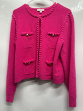 Load image into Gallery viewer, J.Crew Womens Pink Long Sleeve Knitted Cardigan Sweater Size Large

