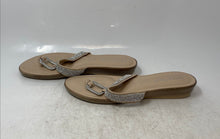 Load image into Gallery viewer, Italian Shoemakers Womens Beige Rhinestone Slip-On Slide Sandals Size 7.5
