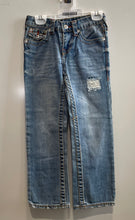 Load image into Gallery viewer, True Religion Kids Blue Medium Wash Denim Straight Leg Jeans Size 6
