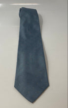 Load image into Gallery viewer, Armani Collezioni Mens Blue Geometric Silk Keeper Loop Adjustable Pointed Tie
