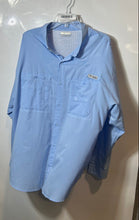 Load image into Gallery viewer, Columbia Mens Blue PFG Tamiami II Long Sleeve Button-Up Fishing Shirt Size XXL
