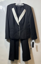 Load image into Gallery viewer, Albert Nipon Womens Black White Regular Fit 2 Piece Suit Pants Set Sz 16 w/ Tags
