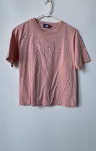 Load image into Gallery viewer, France Souvenirs Womens Pink Embroidered Paris Short Sleeve T-Shirt Size Small
