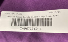 Load image into Gallery viewer, Ekouaer Womens Purple Sleeveless V-Neck Pullover Tank Top Size XXXL With Tag
