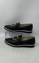 Load image into Gallery viewer, Karl Lagerfeld Womens Kalana Black White Platform Loafers Shoes Size 8.5M
