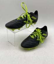 Load image into Gallery viewer, Adidas Boys Goletto VIII Black Green Leather Lace-Up Football Cleats Shoes Sz 4
