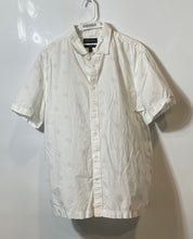 Load image into Gallery viewer, Banana Republic Mens White Beige Cotton Slim Fit Collared Button-Up Shirt Size L

