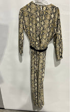 Load image into Gallery viewer, Zara Womens Multicolor Animal Print Long Sleeve One-Piece Jumpsuit Size XS
