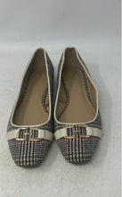 Load image into Gallery viewer, Ann Taylor Womens Multicolor Houndstooth Print Slip-On Ballet Flats Size 9M
