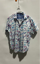 Load image into Gallery viewer, Robert Graham Mens White And Multicolor Printed Cotton Button-Up Shirt Size L/G
