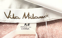 Load image into Gallery viewer, Vila Milano Womens Pink White Long Sleeve Crew Neck Pullover Sweater Sz M w/ Tag
