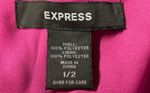 Load image into Gallery viewer, Express Womens Fuchsia Floral Print Sleeveless Scoop Neck A-Line Dress Size 1/2
