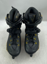 Load image into Gallery viewer, Liku Unisex Performance 125 3WD Speed Black Gold Inline Skates Size EUR 42
