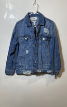 Load image into Gallery viewer, Forever 21 Womens Blue Denim Thrashed Distressed Button Front Jacket Size Small
