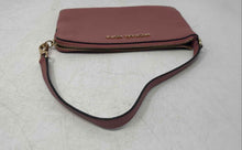 Load image into Gallery viewer, Michael Kors Womens Pink Pebbled Leather Zip Top Small Wristlet Wallet
