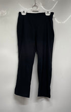Load image into Gallery viewer, Zara Womens Black Flat Front Side Zip Straight Leg Trouser Pants Size Small
