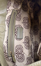 Load image into Gallery viewer, Antonio Melani Womens Green Leather Inner Outer Pockets Stitching Shoulder Bag
