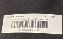 Load image into Gallery viewer, Ann Taylor Womens Black Short Sleeve Round Neck Pullover T-Shirt Size Small
