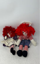 Load image into Gallery viewer, Set Of 2 Pieces Raggedy Ann And Andy Soft Body Stuffed Classic Dolls
