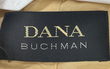 Load image into Gallery viewer, Dana Buchman Womens Yellow Long Sleeve Collared One-Button Blazer Size 12
