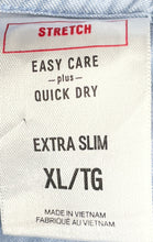 Load image into Gallery viewer, Express 1MX Mens Blue Long Sleeve Stretch Extra Slim Quick Dry Dress Shirt Sz XL
