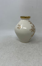 Load image into Gallery viewer, Lindner Kueps Bavaria Porcelain Gold Trim Monic Floral Vase Collectible
