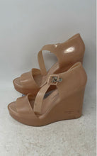 Load image into Gallery viewer, Melissa Womens Mar Beige Open Toe High Wedge Heel Platform Sandals Size 8
