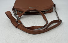 Load image into Gallery viewer, Mary Herz Womens Brown Inner Zipped Pocket Adjustable Strap Crossbody Bag
